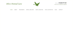 Desktop Screenshot of olivedentalcare.co.uk