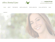 Tablet Screenshot of olivedentalcare.co.uk